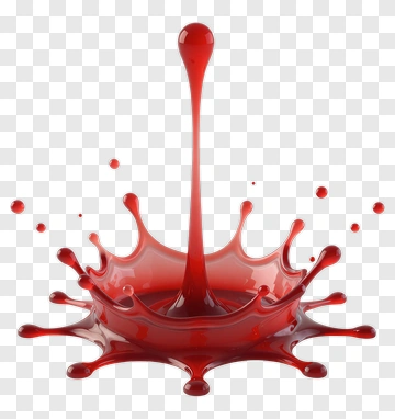 Red Liquid Splash PNG