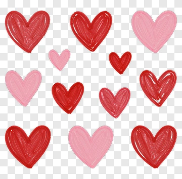 Colorful Heart Collection PNG