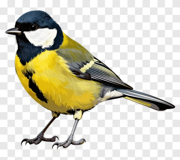 Colorful Blue Tit Bird PNG