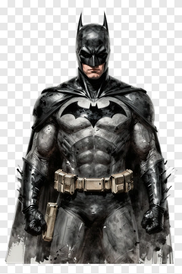 Batman In Black Costume PNG
