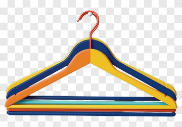 Colorful Clothes Hanger PNG