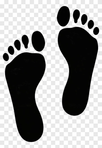 Black Footprints PNG
