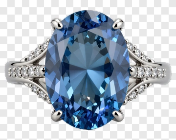 Blue Gemstone Ring PNG