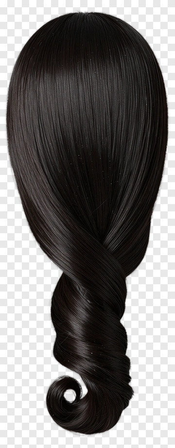 Curly Black Hair PNG