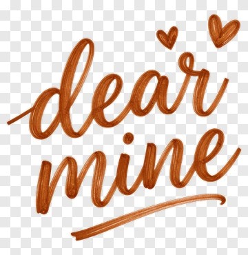 Dear Mine Handwritten Text PNG