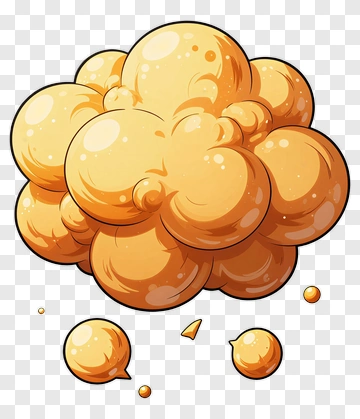 Cartoon Explosion Cloud PNG