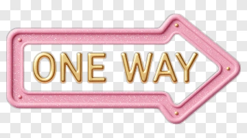 One Way Arrow Sign PNG