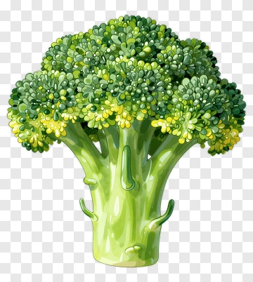 Colorful Broccoli PNG