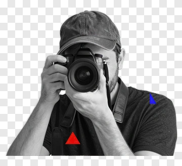 Photographer Holding A Camera PNG