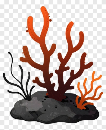 Colorful Coral Reef PNG