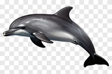 Realistic Dolphin Swimming PNG