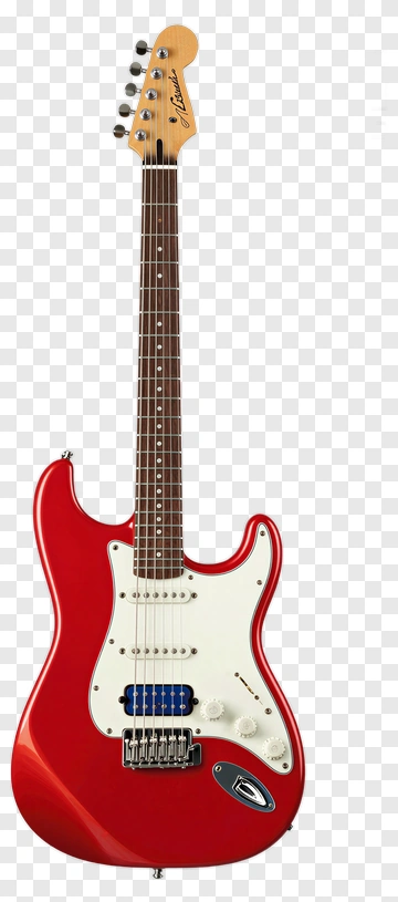 Red Electric Guitar PNG