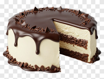 Chocolate Cake With Cream Filling PNG