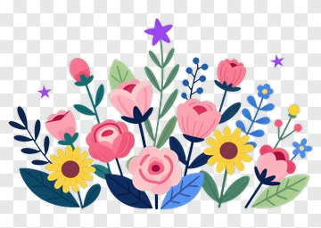 Colorful Flower Bouquet PNG