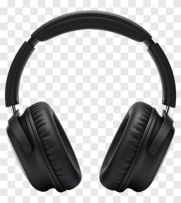 Black Wireless Headphones PNG