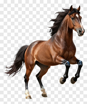 Brown Horse Running PNG
