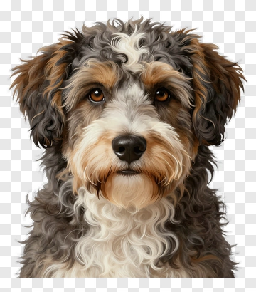 Cute Dog With Curly Fur PNG