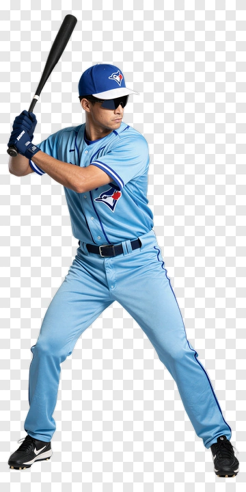 Baseball Player Holding A Bat PNG