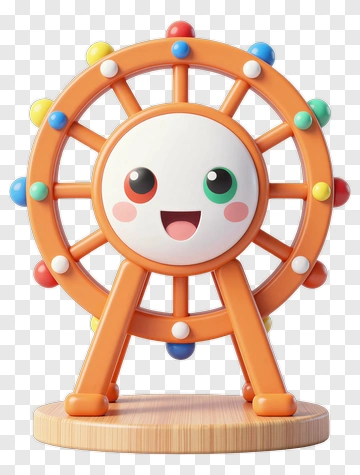 Cartoon Ferris Wheel Toy PNG