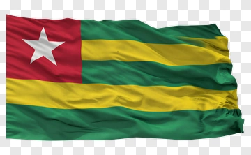 Togolese Flag Waving PNG