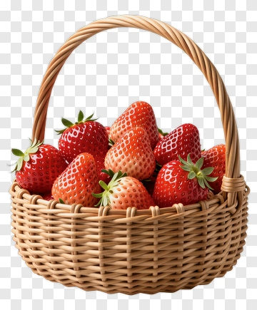 Strawberry Basket PNG