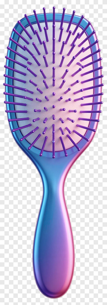 Colorful Hair Brush PNG