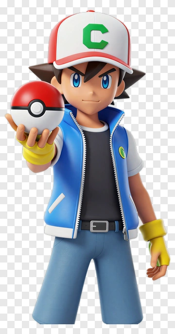 Cartoon Character Holding A Poké Ball PNG