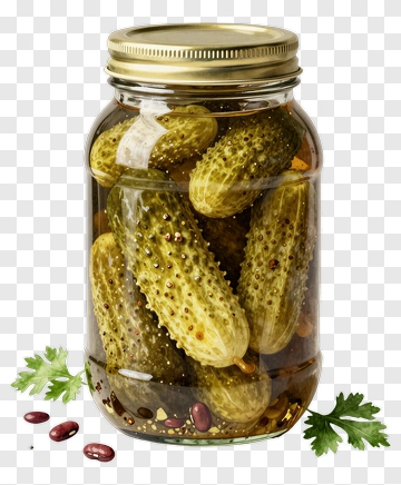 Pickles In A Jar PNG