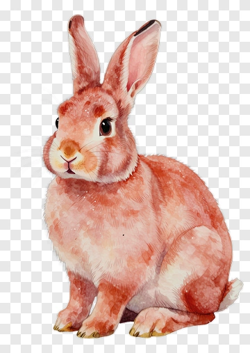 Watercolor Rabbit PNG
