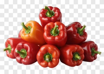 Colorful Bell Peppers Stack PNG