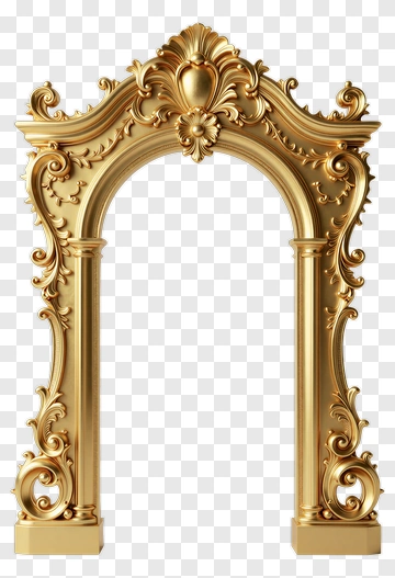 Ornate Golden Arch PNG