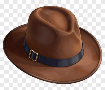 Brown Fedora Hat PNG