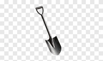 Metal Garden Shovel PNG