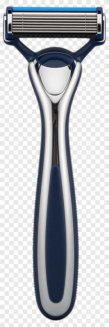 Men's Razor With Blue Handle PNG