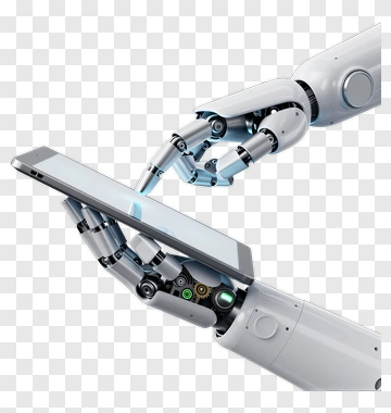 Robotic Hand Holding A Smartphone PNG