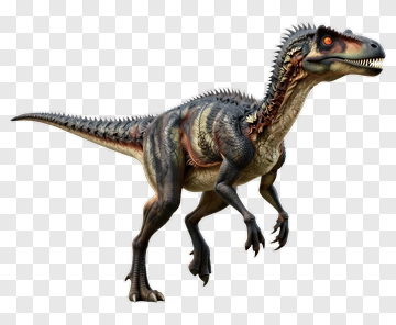 3D Velociraptor Dinosaur PNG