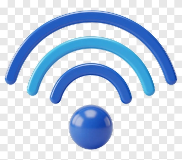 3D Wi-Fi Signal Icon PNG