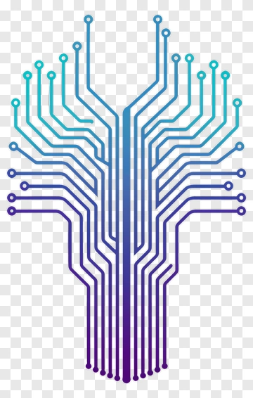 Abstract Circuit Tree Design PNG