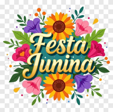 Festa Junina Floral Design PNG