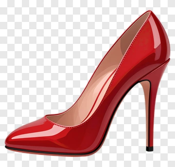 Red High Heel Shoe PNG