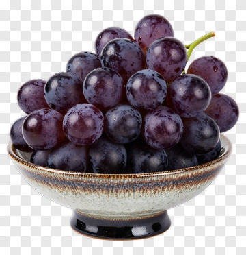 Bowl Of Grapes PNG