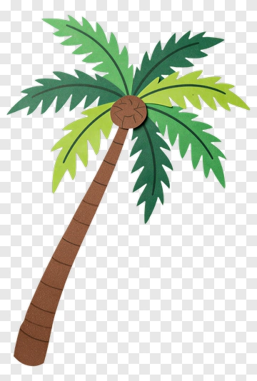 Colorful Palm Tree PNG