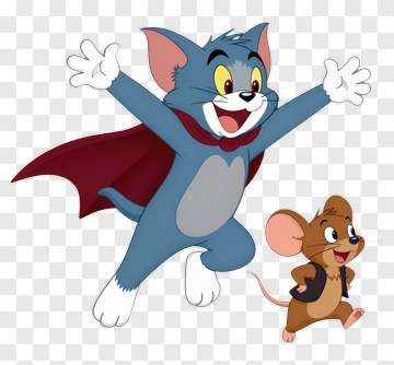 Cartoon Cat And Mouse Characters PNG