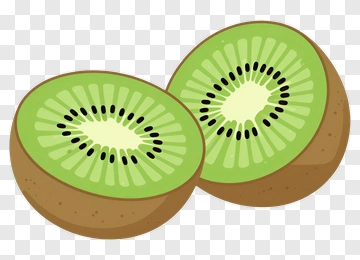 Sliced Kiwi Fruit PNG