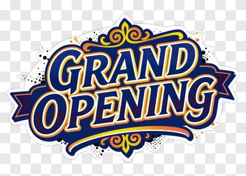 Grand Opening Sign PNG