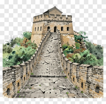 Great Wall Of China In A Natural Setting PNG