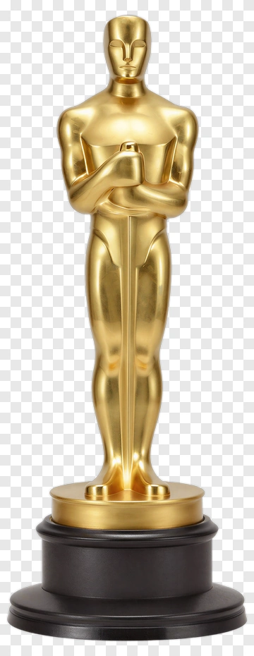 Golden Oscar Trophy PNG