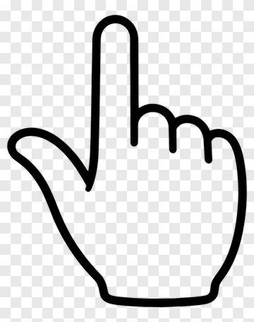 Hand Gesture With Index Finger Raised PNG