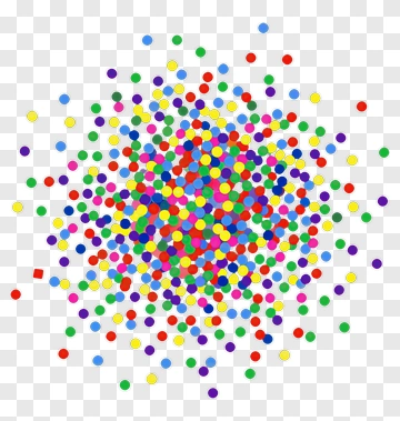Colorful Confetti Burst PNG