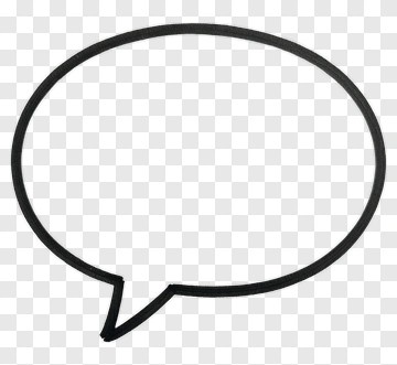 Speech Bubble Outline PNG